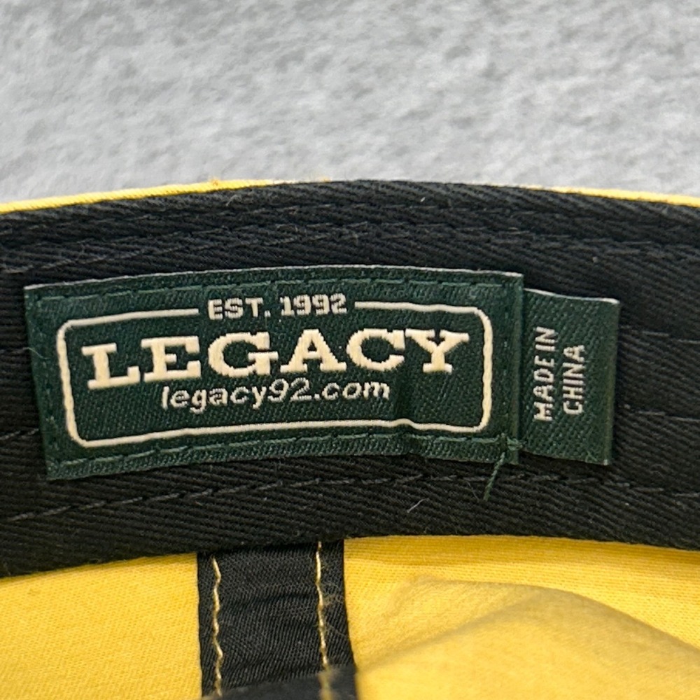 Folly Beach Surfing The Washout Mens Yellow Legacy Baseball Hat Patch OSFA - Picture 11 of 12
